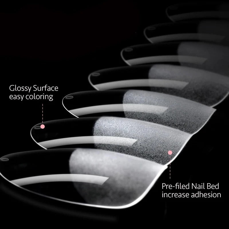 NAILPOP Pre-Made Transparent Nail Tips (120-Piece Set).