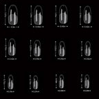 NAILPOP Pre-Made Transparent Nail Tips (120-Piece Set).