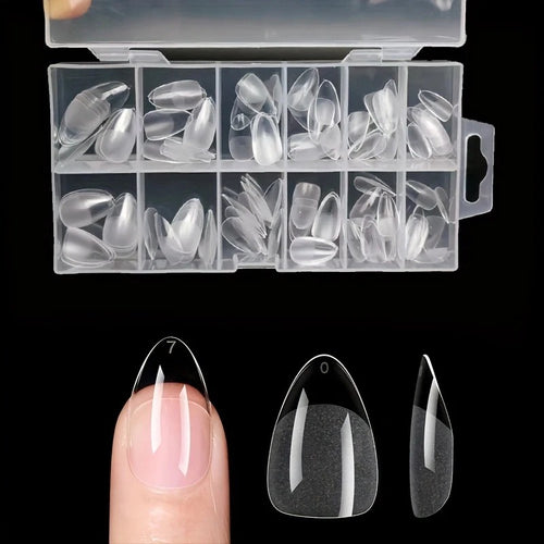 NAILPOP Pre-Made Transparent Nail Tips (120-Piece Set).